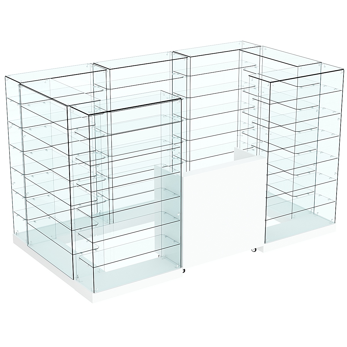 Торговый островок ХИТ ПРОДАЖ №6 (открытый) (4.05 кв.м) Белый