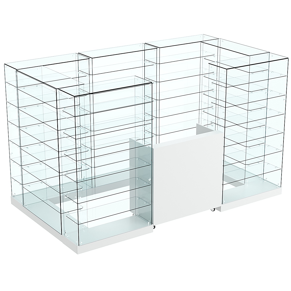 Торговый островок ХИТ ПРОДАЖ №6 (открытый) (4.05 кв.м) Серый