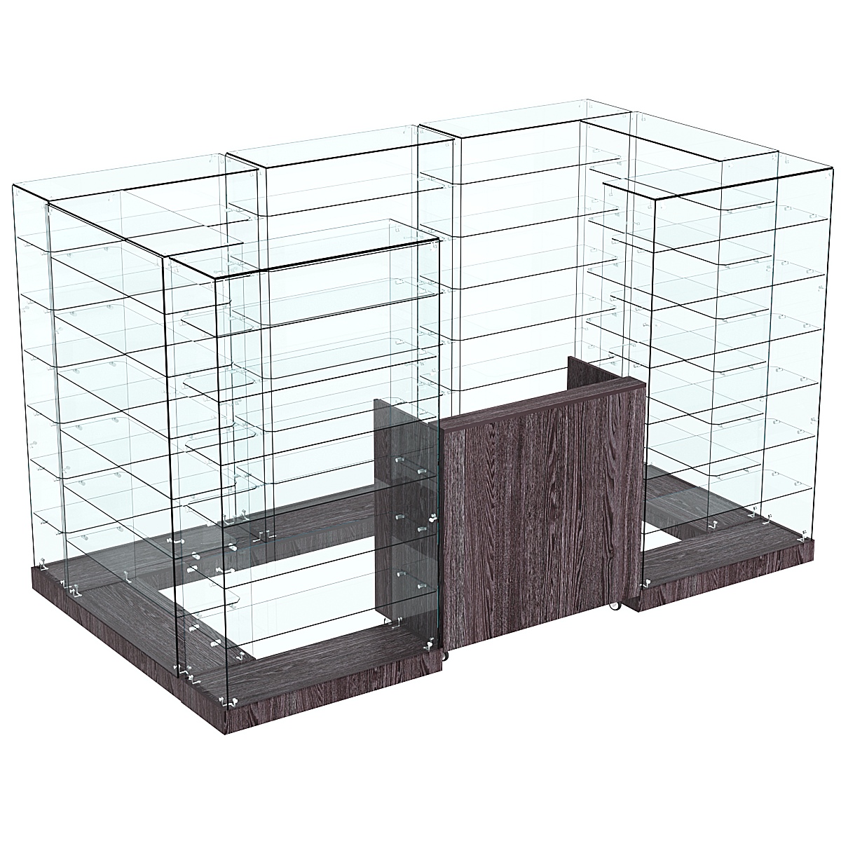 Торговый островок ХИТ ПРОДАЖ №6 (открытый) (4.05 кв.м) Ясень Анкор темный - U31105