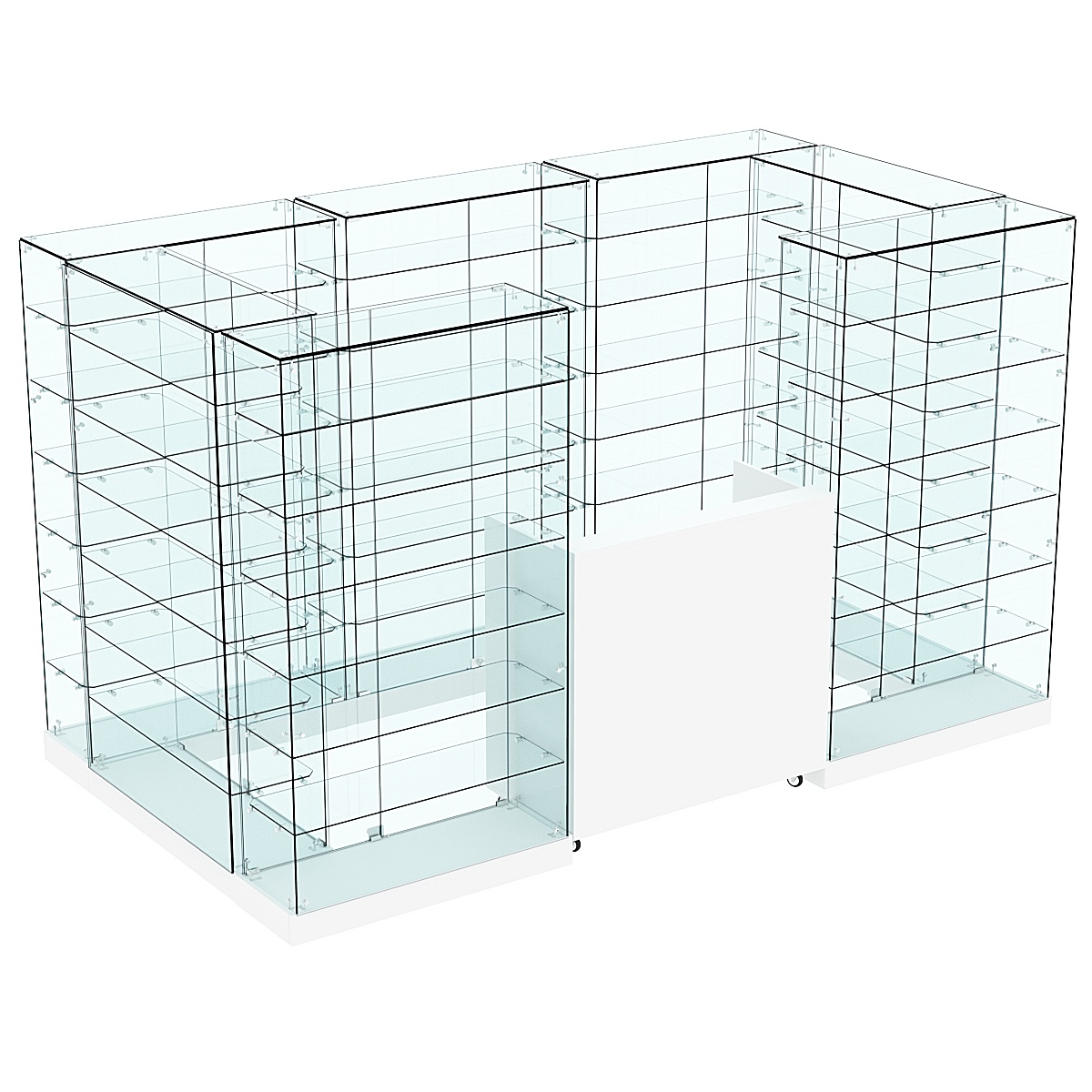 Торговый островок ХИТ ПРОДАЖ №6а (закрытый) (4.05 кв.м) Белый