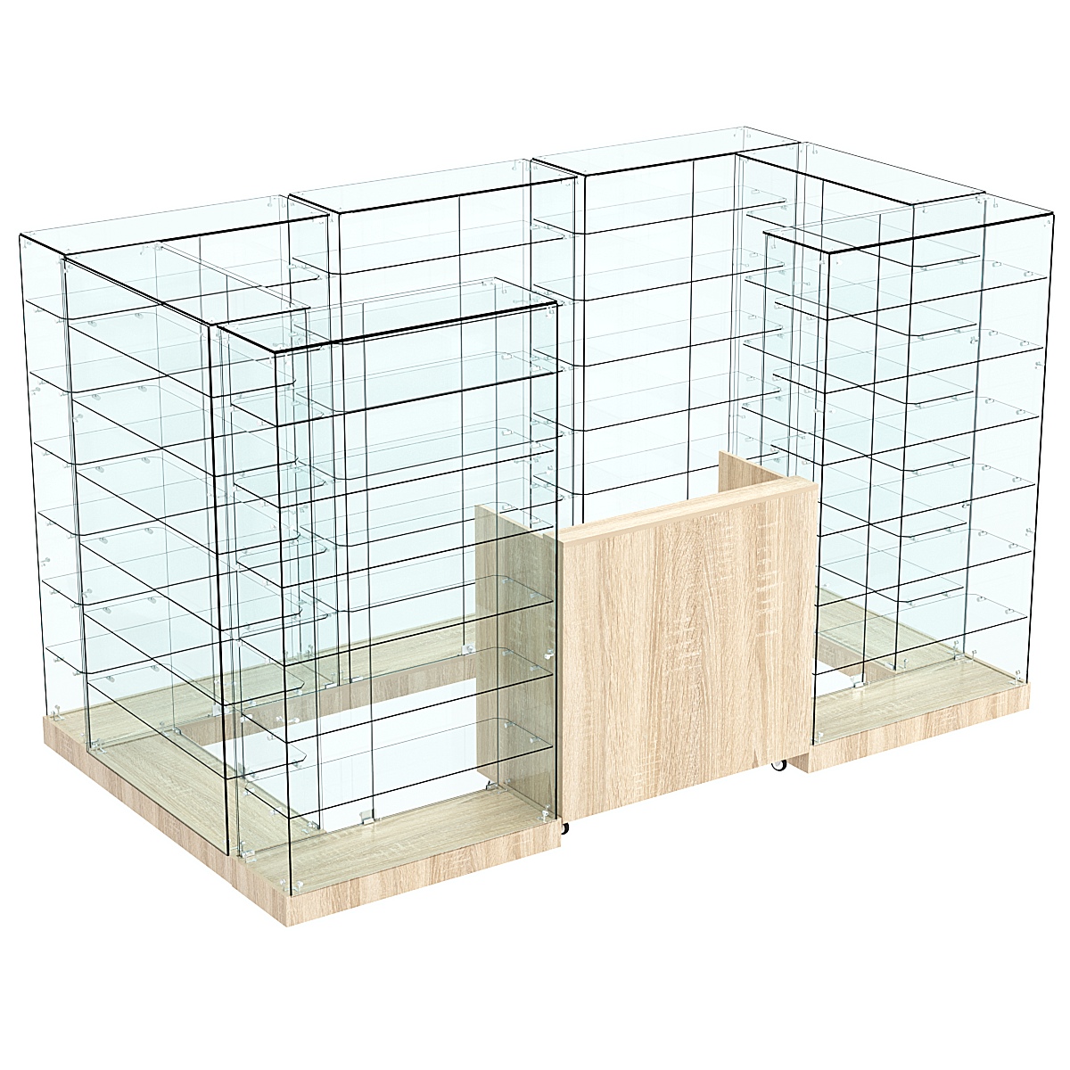 Торговый островок ХИТ ПРОДАЖ №6а (закрытый) (4.05 кв.м) Дуб сонома