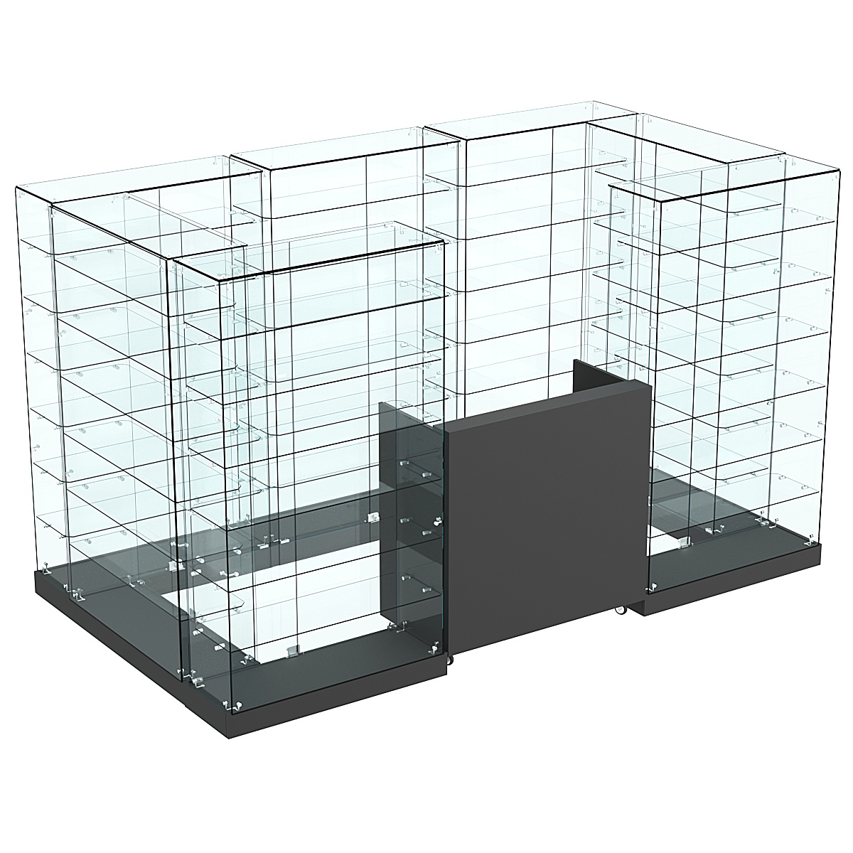 Торговый островок ХИТ ПРОДАЖ №6а (закрытый) (4.05 кв.м) Черный