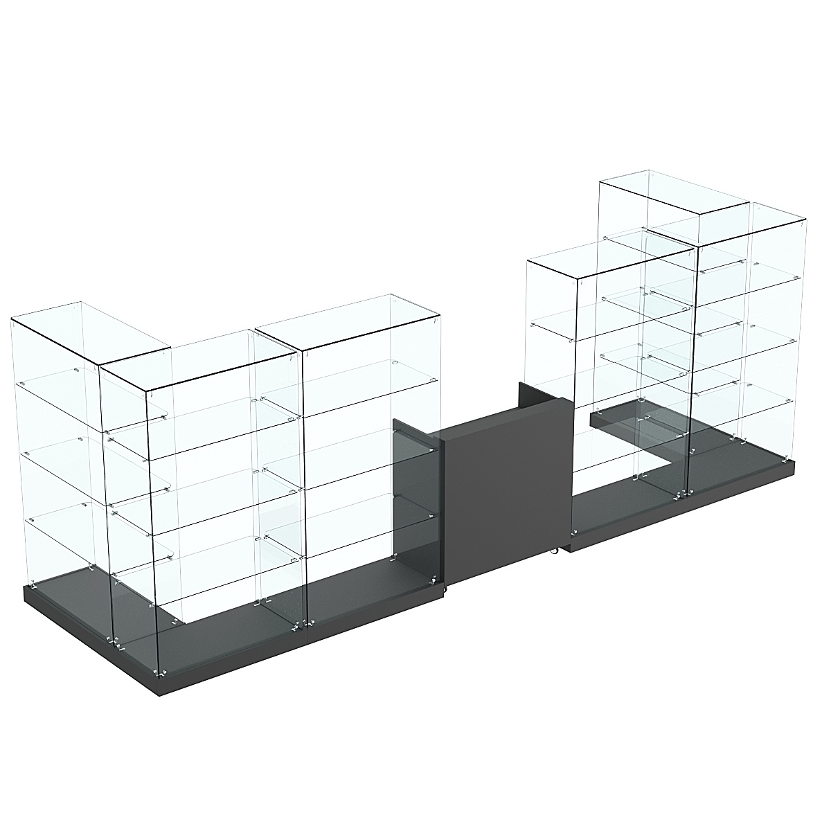 Торговый островок ХИТ ПРОДАЖ №7 (открытый) (6.08 кв.м) Черный