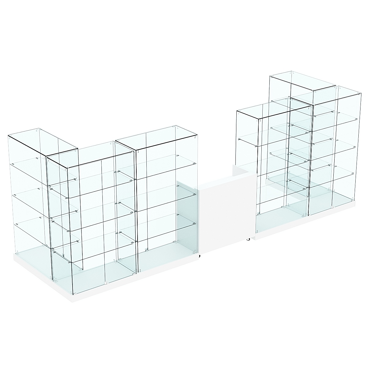 Торговый островок ХИТ ПРОДАЖ №7а (закрытый) (6.08 кв.м) Белый