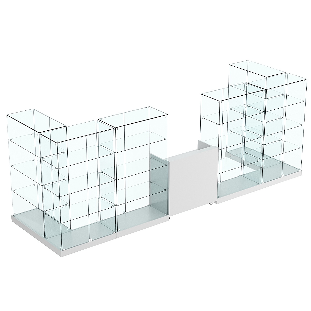 Торговый островок ХИТ ПРОДАЖ №7а (закрытый) (6.08 кв.м) Серый