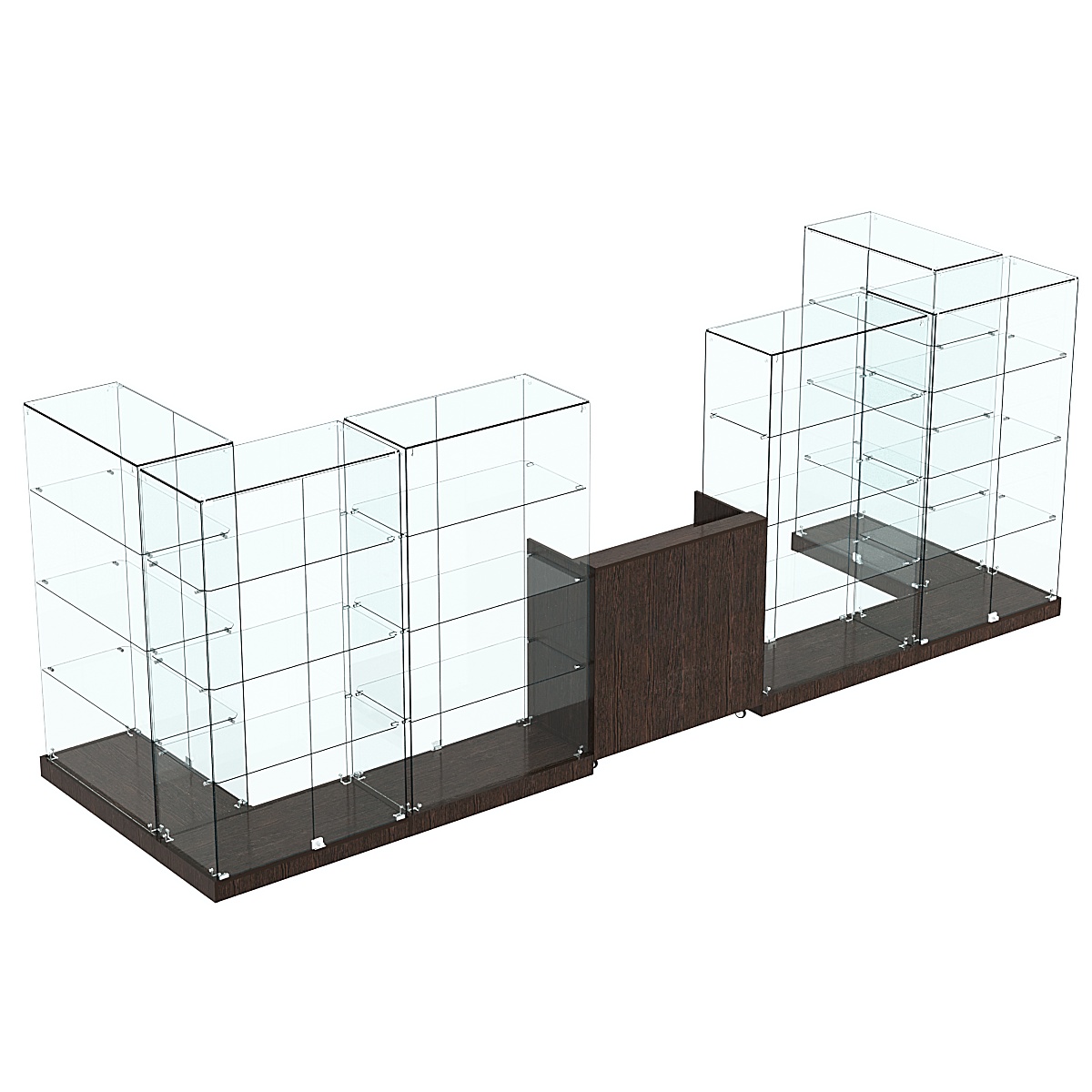 Торговый островок ХИТ ПРОДАЖ №7а (закрытый) (6.08 кв.м) Дуб Венге