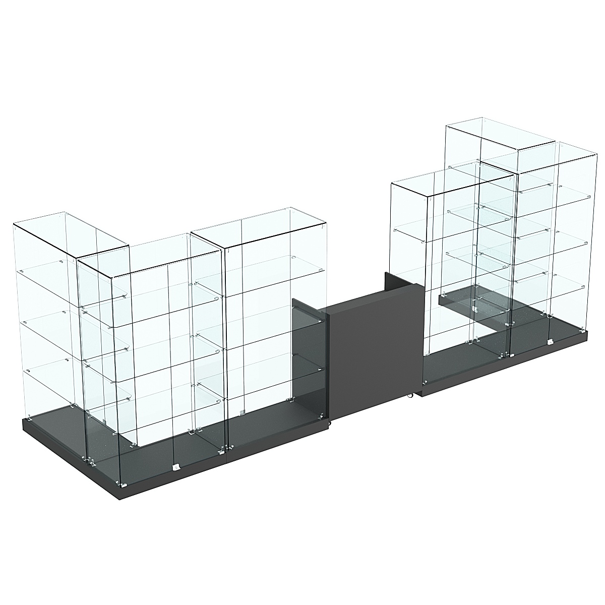 Торговый островок ХИТ ПРОДАЖ №7а (закрытый) (6.08 кв.м) Черный