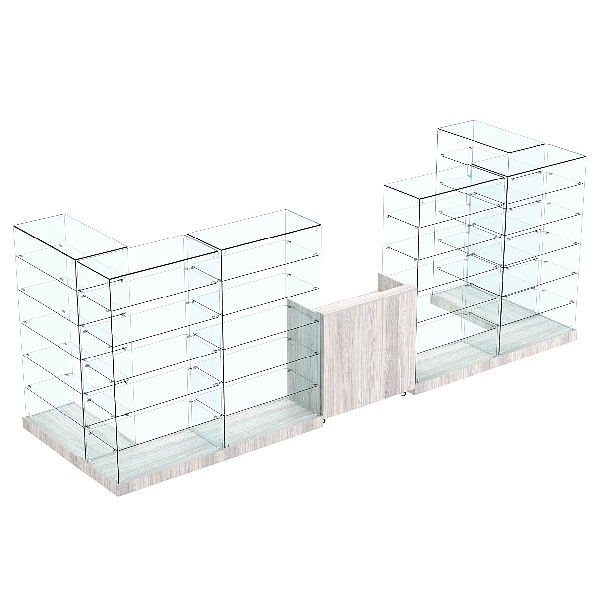 Торговый островок ХИТ ПРОДАЖ №8 (открытый) (6.08 кв.м) Ясень Анкор светлый - U31104