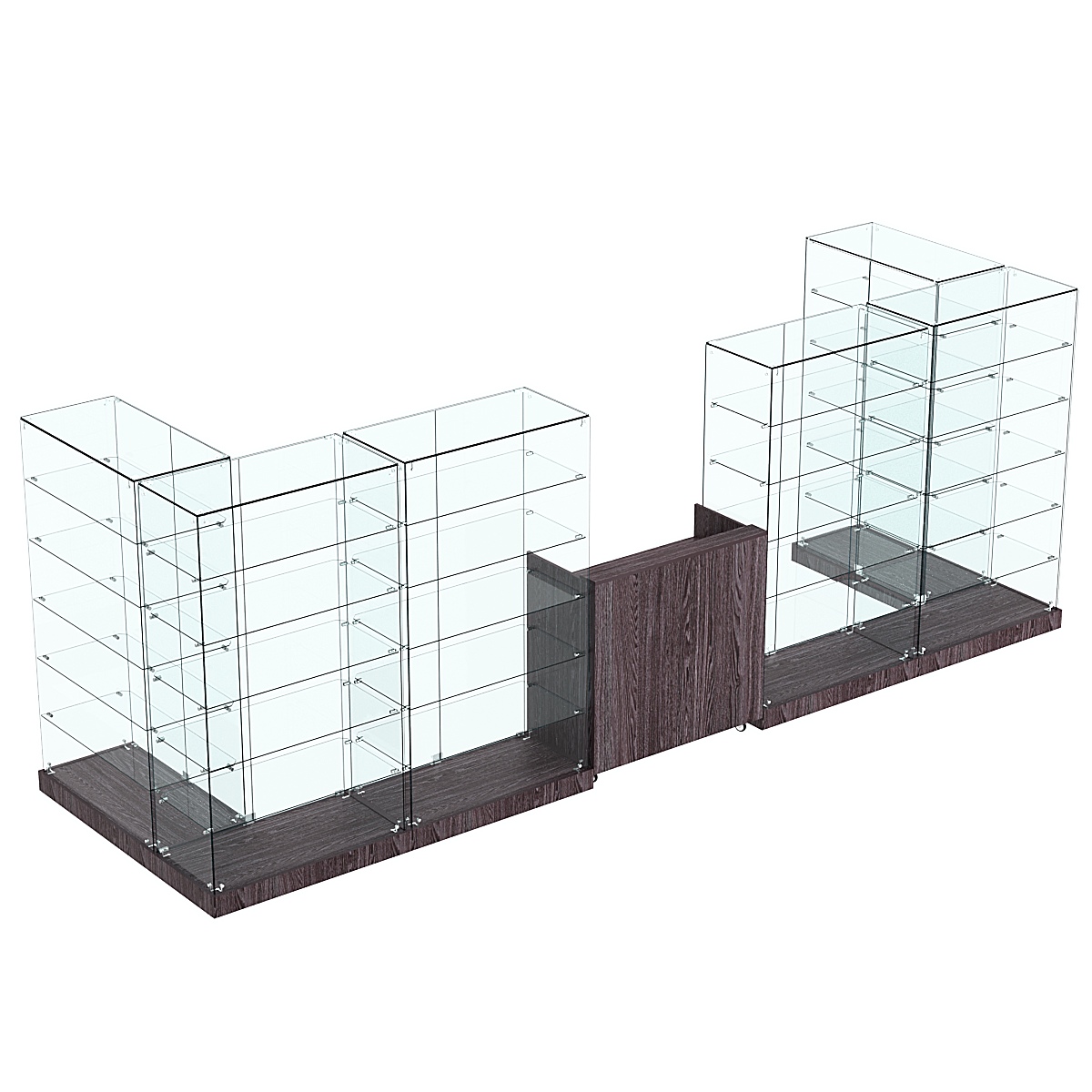 Торговый островок ХИТ ПРОДАЖ №8а (закрытый) (6.08 кв.м) Ясень Анкор темный - U31105