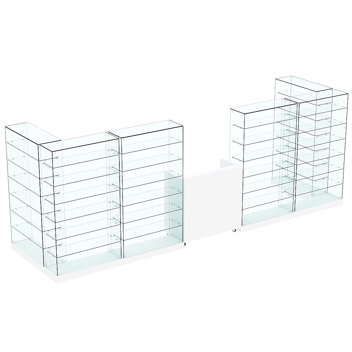 Торговый островок ХИТ ПРОДАЖ №9 (открытый) (5.4 кв.м) Белый