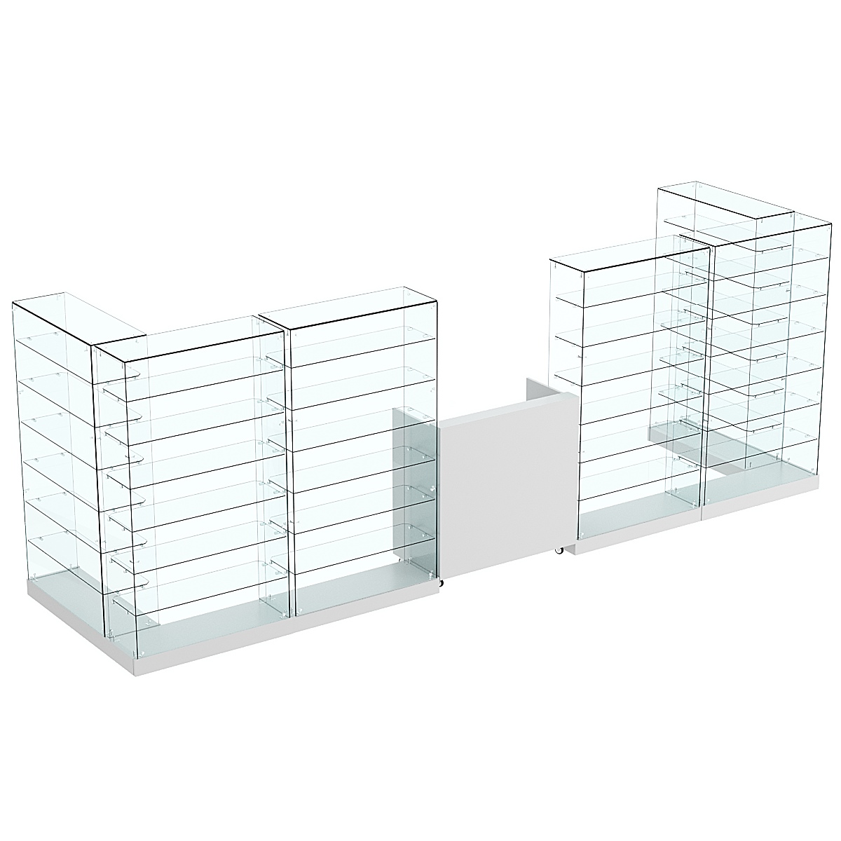 Торговый островок ХИТ ПРОДАЖ №9 (открытый) (5.4 кв.м) Серый