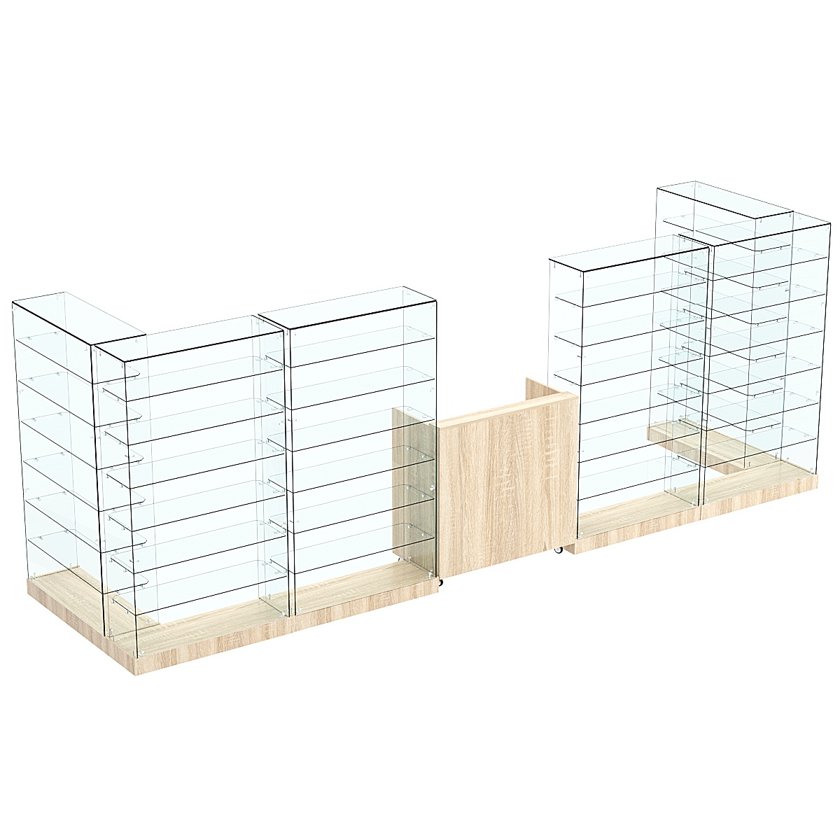 Торговый островок ХИТ ПРОДАЖ №9 (открытый) (5.4 кв.м) Дуб сонома