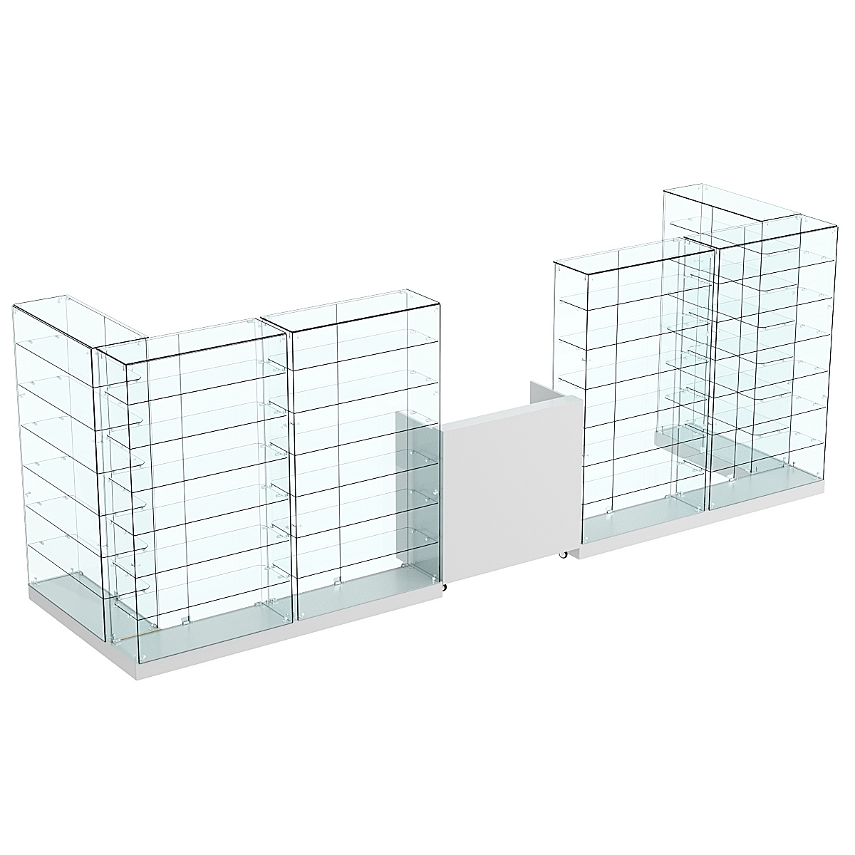 Торговый островок ХИТ ПРОДАЖ №9а (закрытый) (5.4 кв.м) Серый