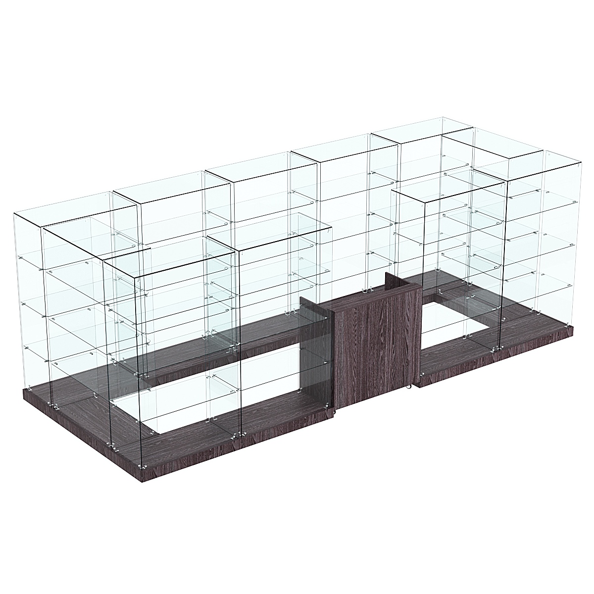 Торговый островок ХИТ ПРОДАЖ №10а (закрытый) (8.1 кв.м) Ясень Анкор темный - U31105