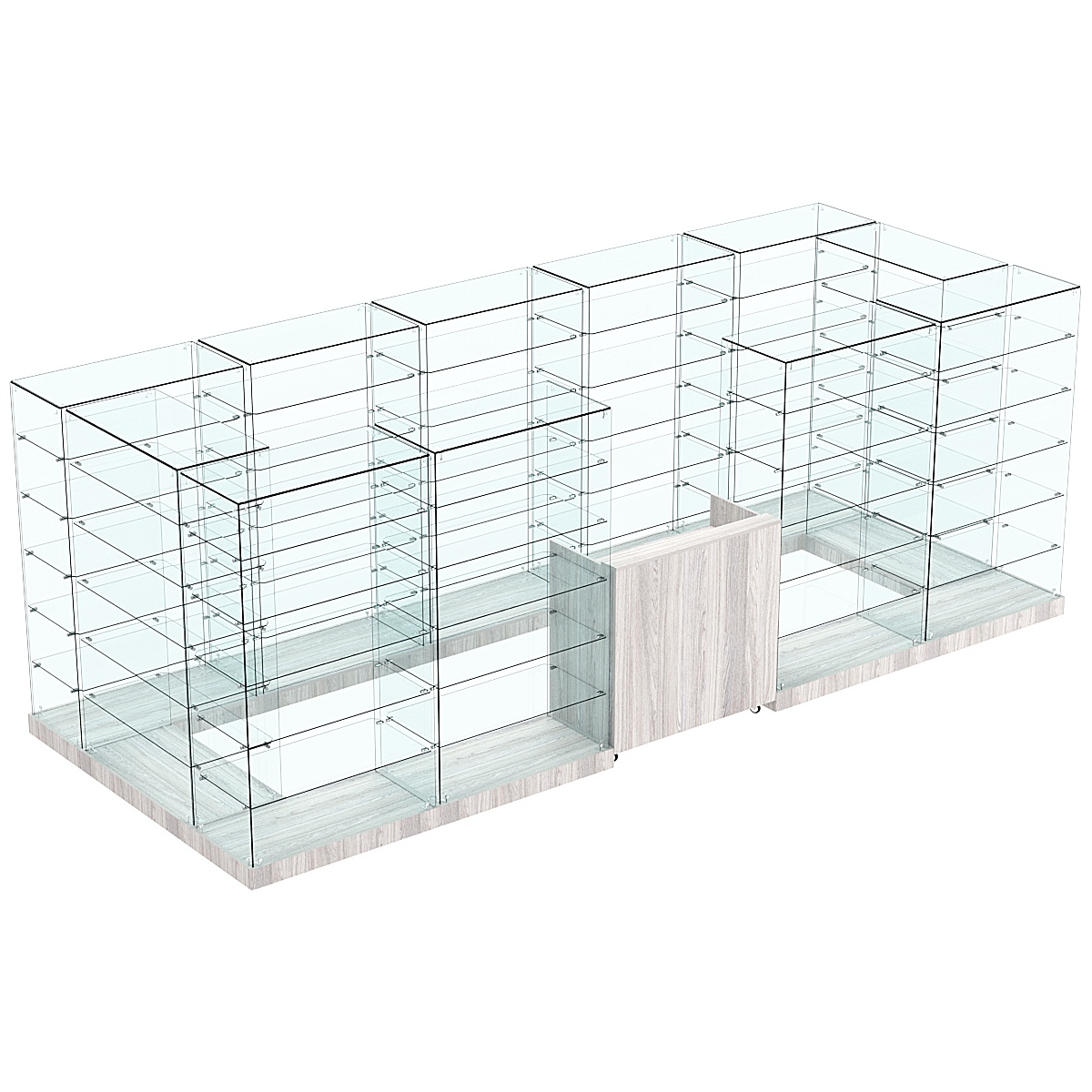 Торговый островок ХИТ ПРОДАЖ №11 (открытый) (8.1 кв.м) Ясень Анкор светлый - U31104