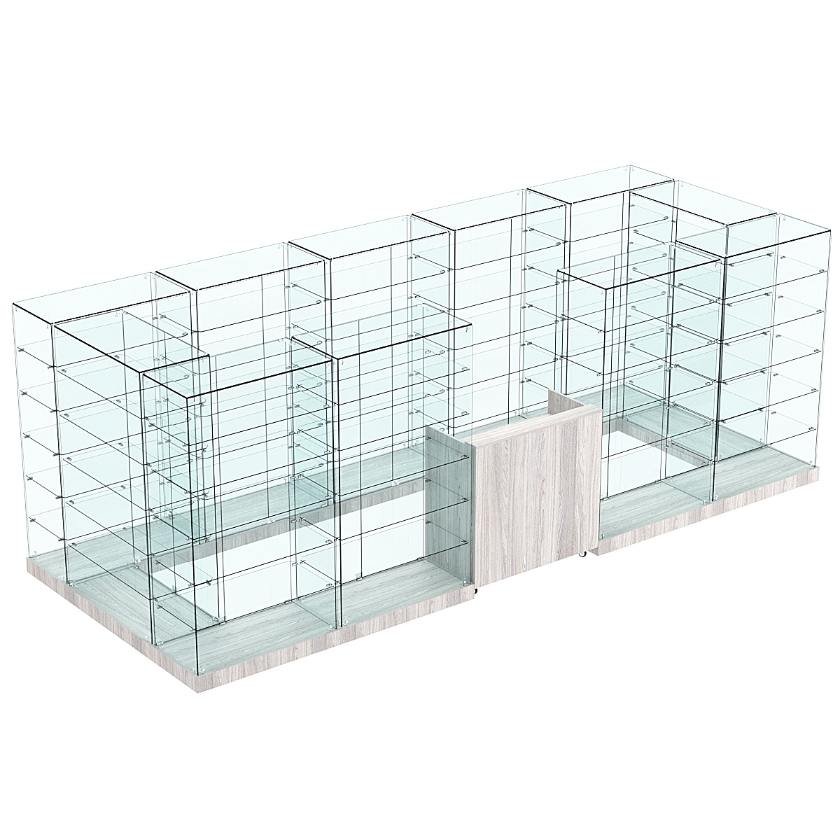 Торговый островок ХИТ ПРОДАЖ №11а (закрытый) (8.1 кв.м) Ясень Анкор светлый - U31104