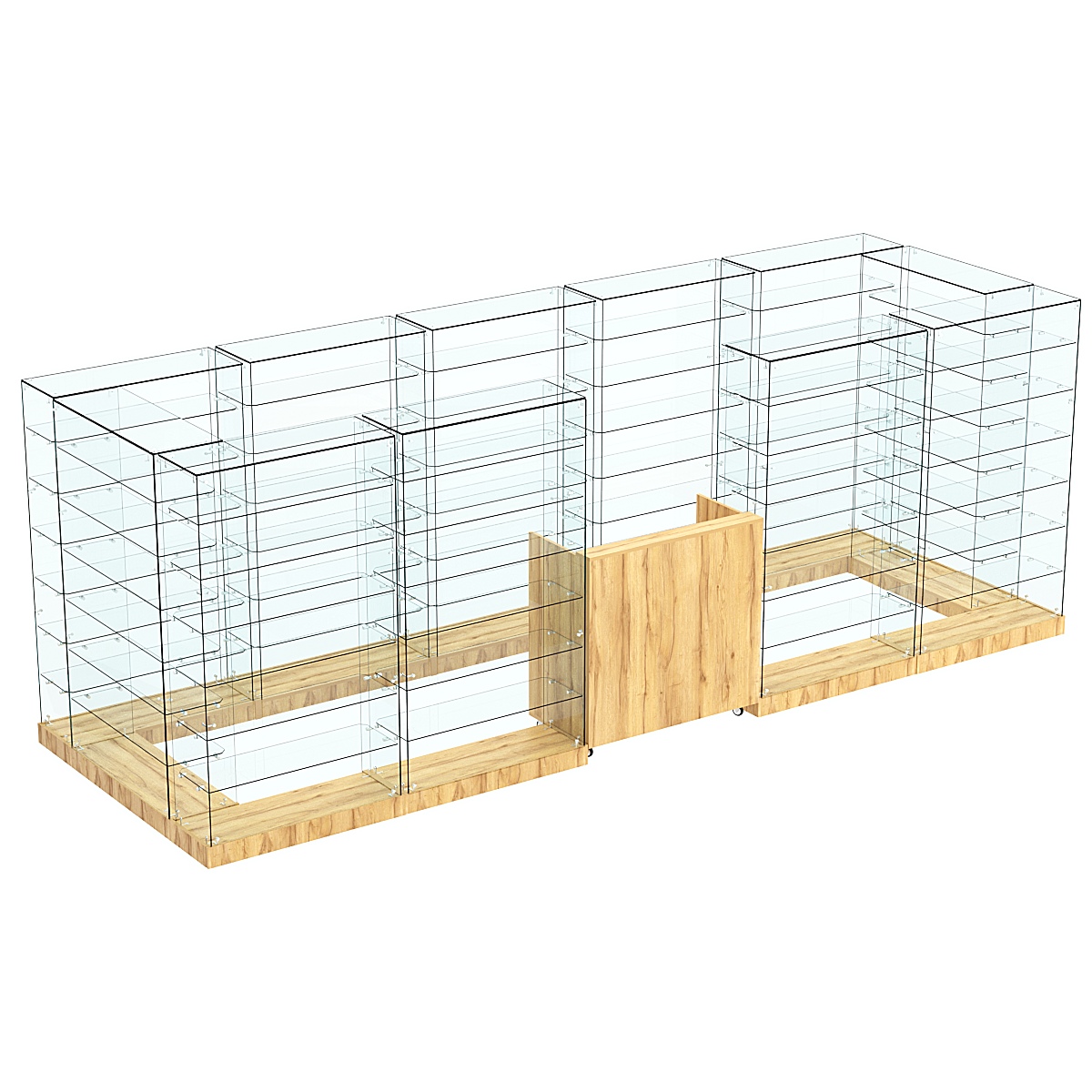 Торговый островок ХИТ ПРОДАЖ №12 (открытый) (6.75 кв.м) Дуб Золотистый