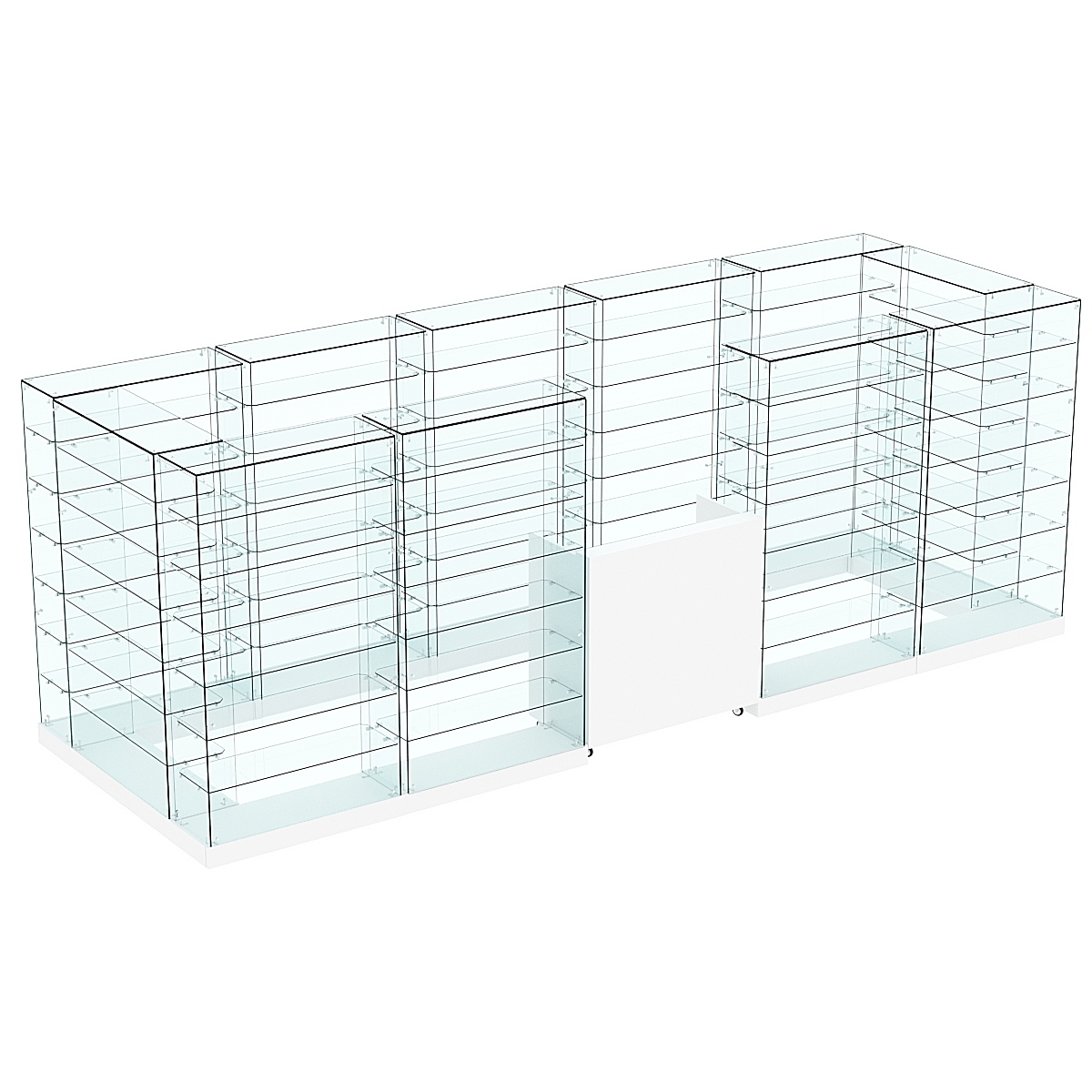 Торговый островок ХИТ ПРОДАЖ №12 (открытый) (6.75 кв.м) Белый