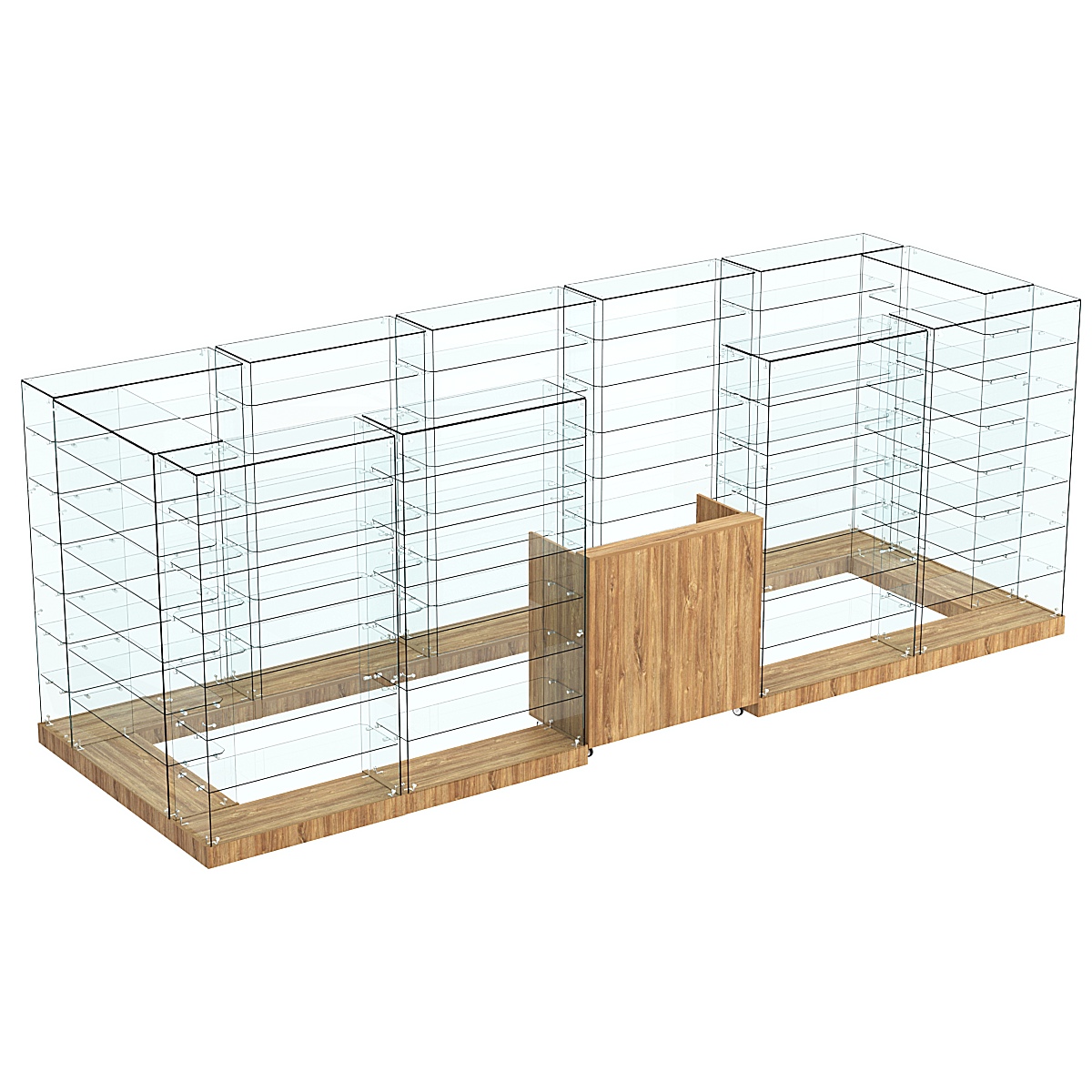 Торговый островок ХИТ ПРОДАЖ №12 (открытый) (6.75 кв.м) Дуб канзас коричневый Н1113 ST10