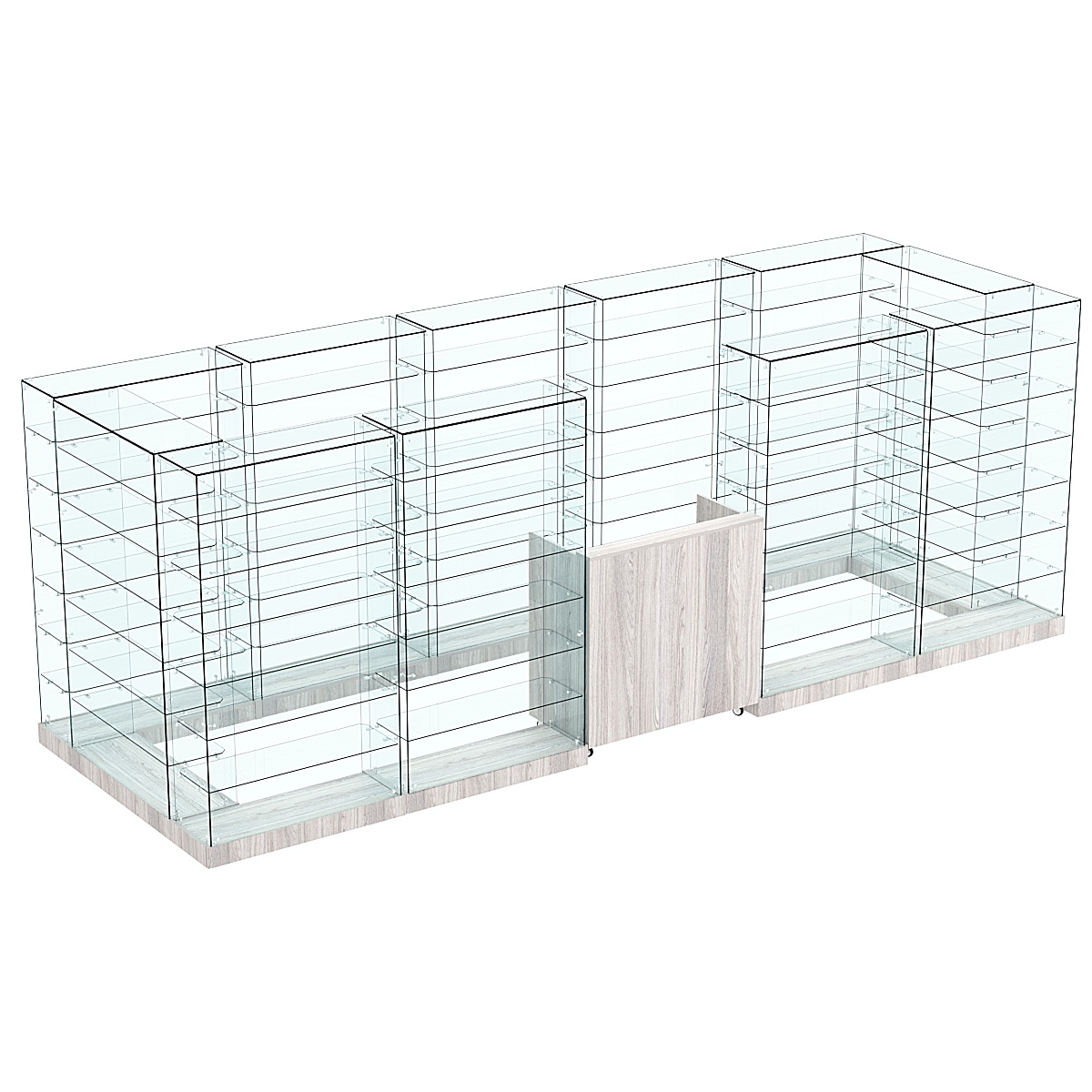 Торговый островок ХИТ ПРОДАЖ №12 (открытый) (6.75 кв.м) Ясень Анкор светлый - U31104