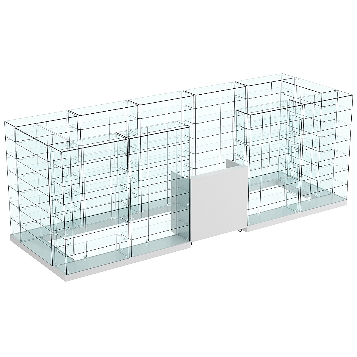 Торговый островок ХИТ ПРОДАЖ №12а (закрытый) (6.75 кв.м) Серый