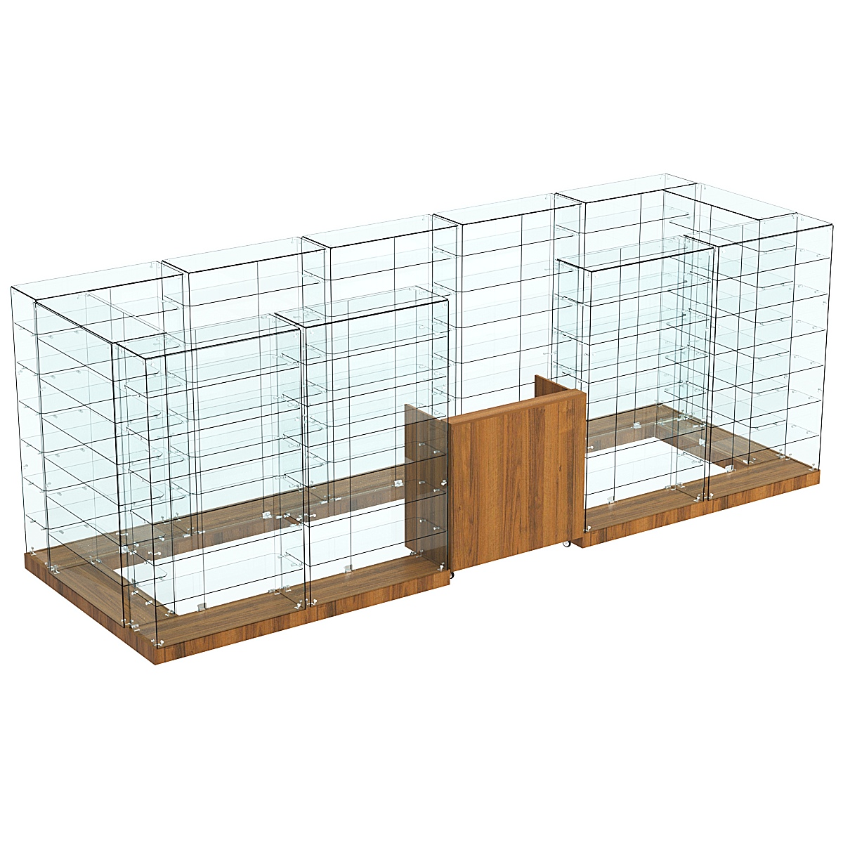 Торговый островок ХИТ ПРОДАЖ №12а (закрытый) (6.75 кв.м) Орех