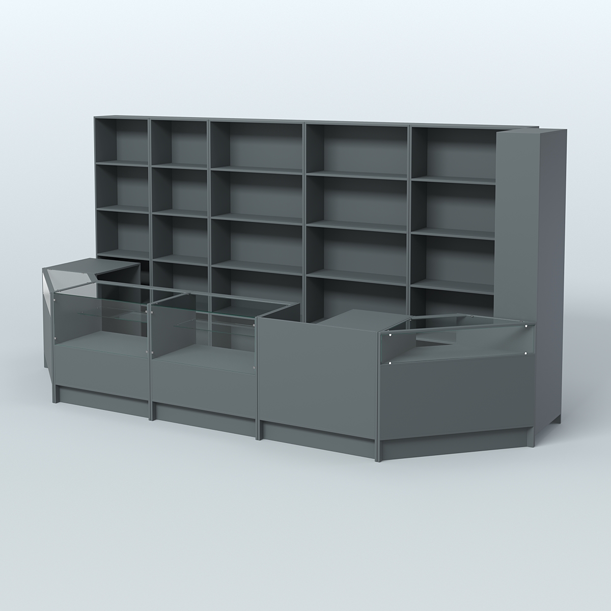 Торговый Островок "Эконом" №16 (7, 19 кв.м) Темно-Серый