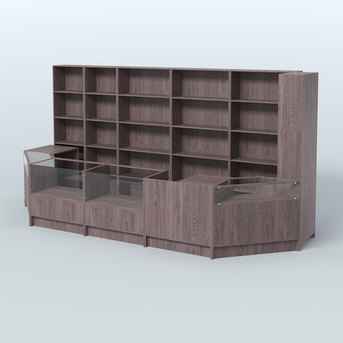 Торговый Островок "Эконом" №16 (7, 19 кв.м) Ясень Анкор темный