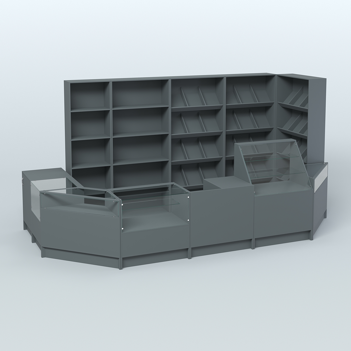 Торговый Островок "Эконом" №17 (8, 47 кв.м) Темно-Серый