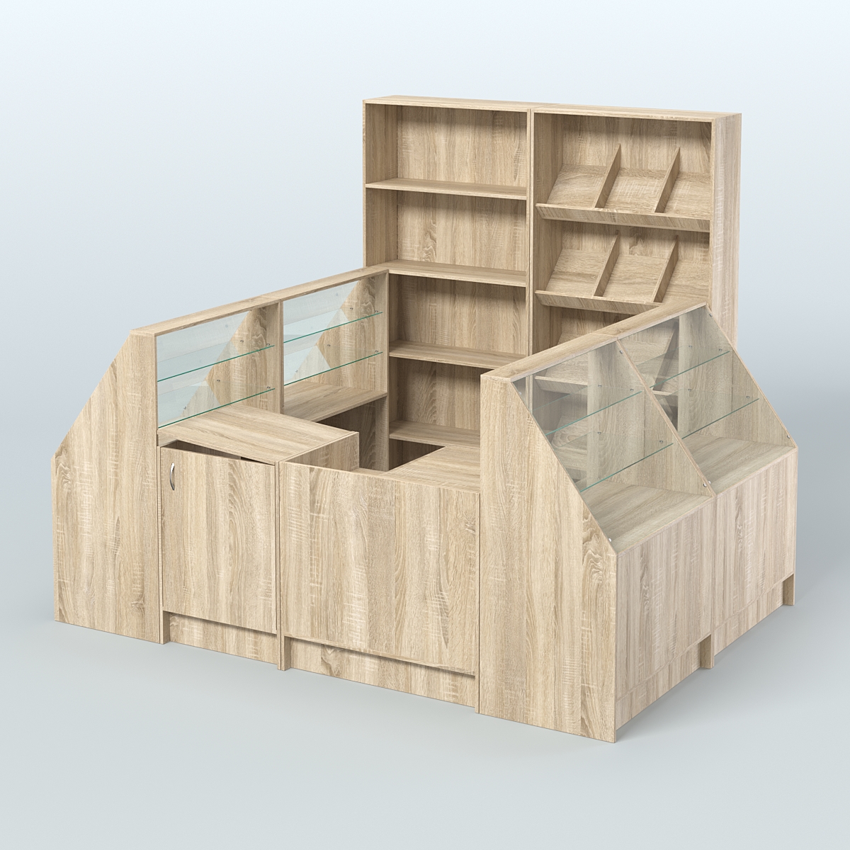 Торговый Островок "Эконом" №18 (5, 5 кв.м) Дуб сонома