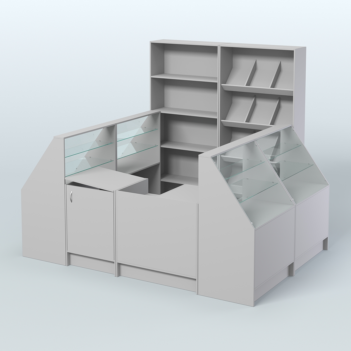 Торговый Островок "Эконом" №18 (5, 5 кв.м) Серый