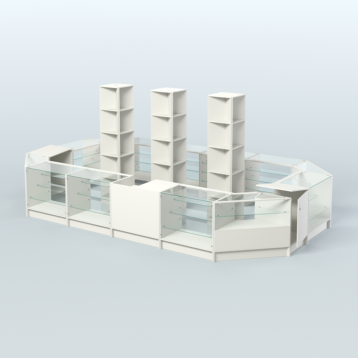 Торговый Островок "Эконом" №21 (15, 87 кв.м) Белый