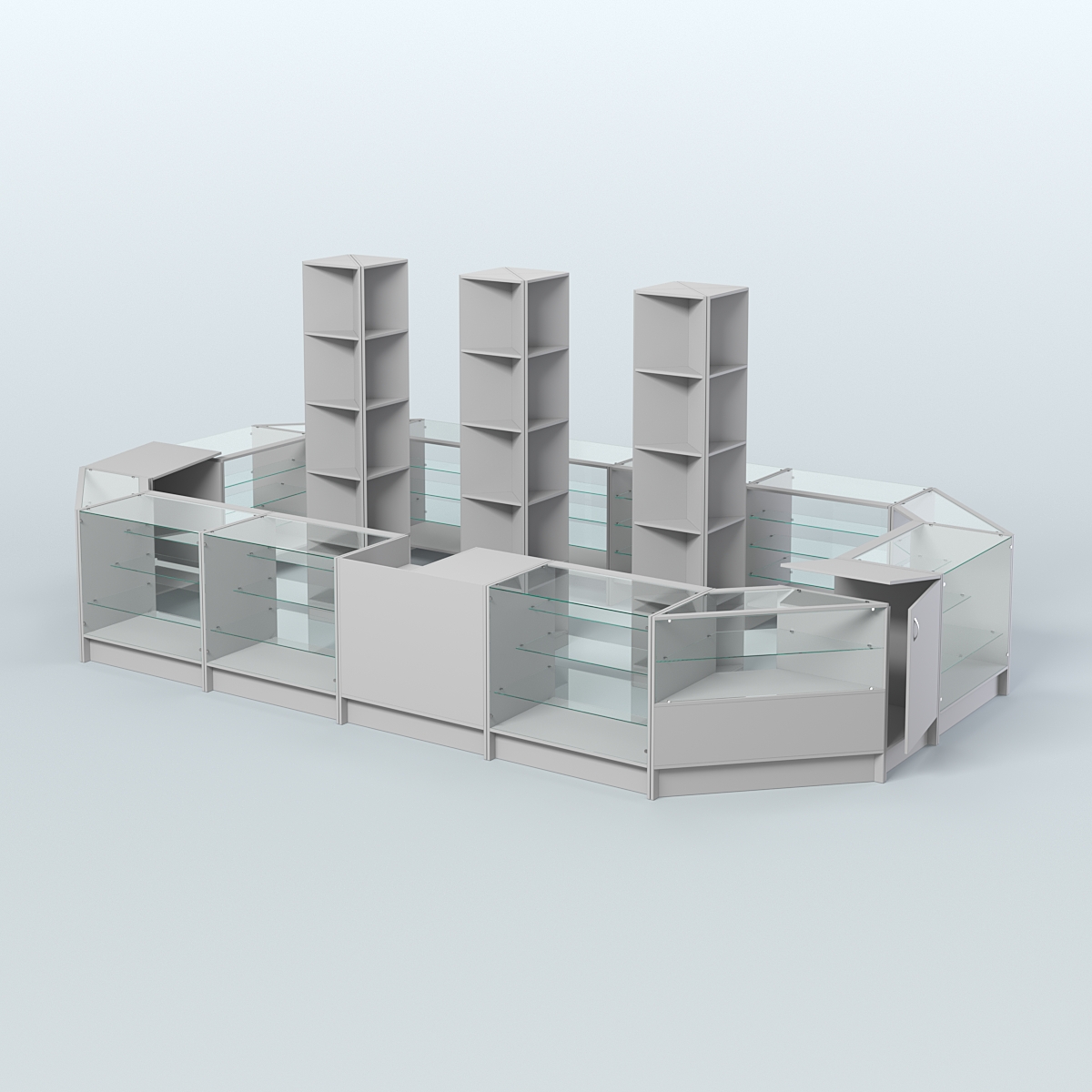 Торговый Островок "Эконом" №21 (15, 87 кв.м) Серый