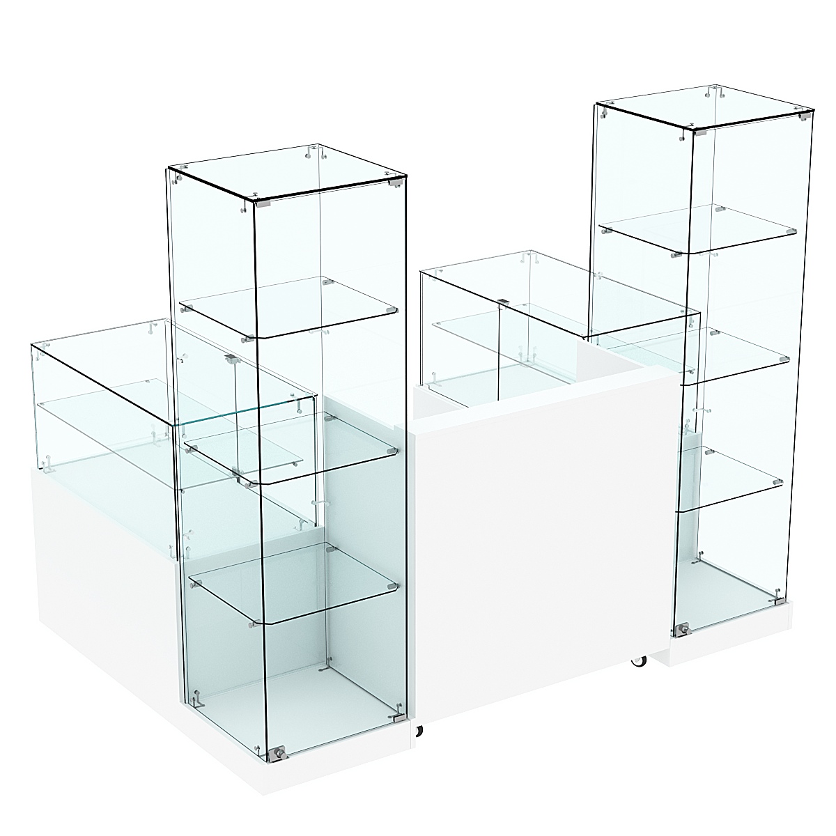 Торговый островок ХИТ ПРОДАЖ №13а (закрытый) (2, 43 кв.м) Белый