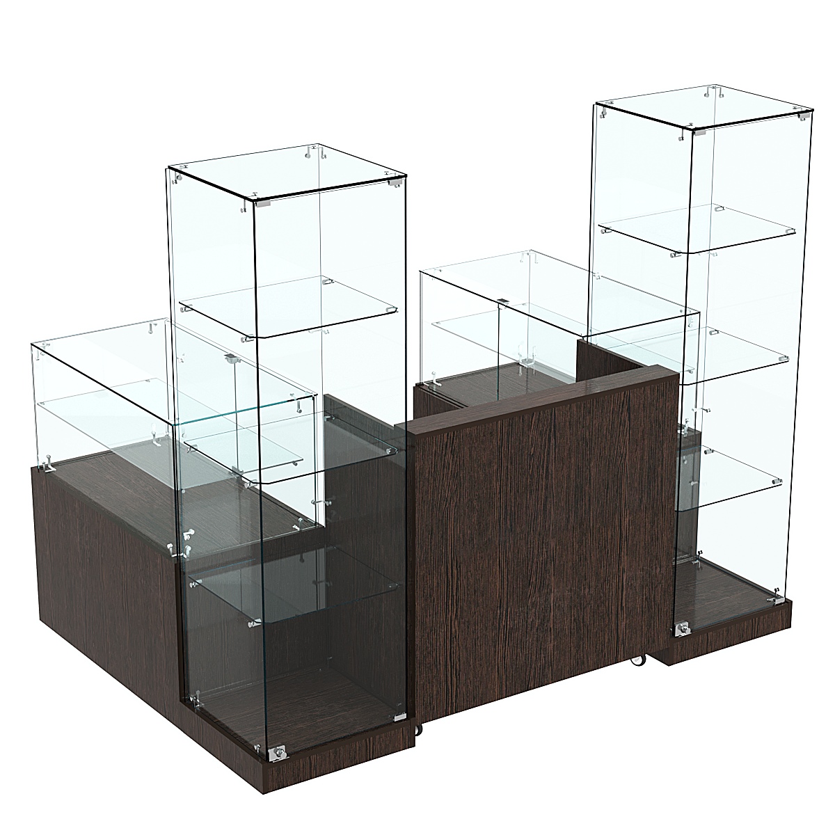 Торговый островок ХИТ ПРОДАЖ №13а (закрытый) (2, 43 кв.м) Дуб Венге