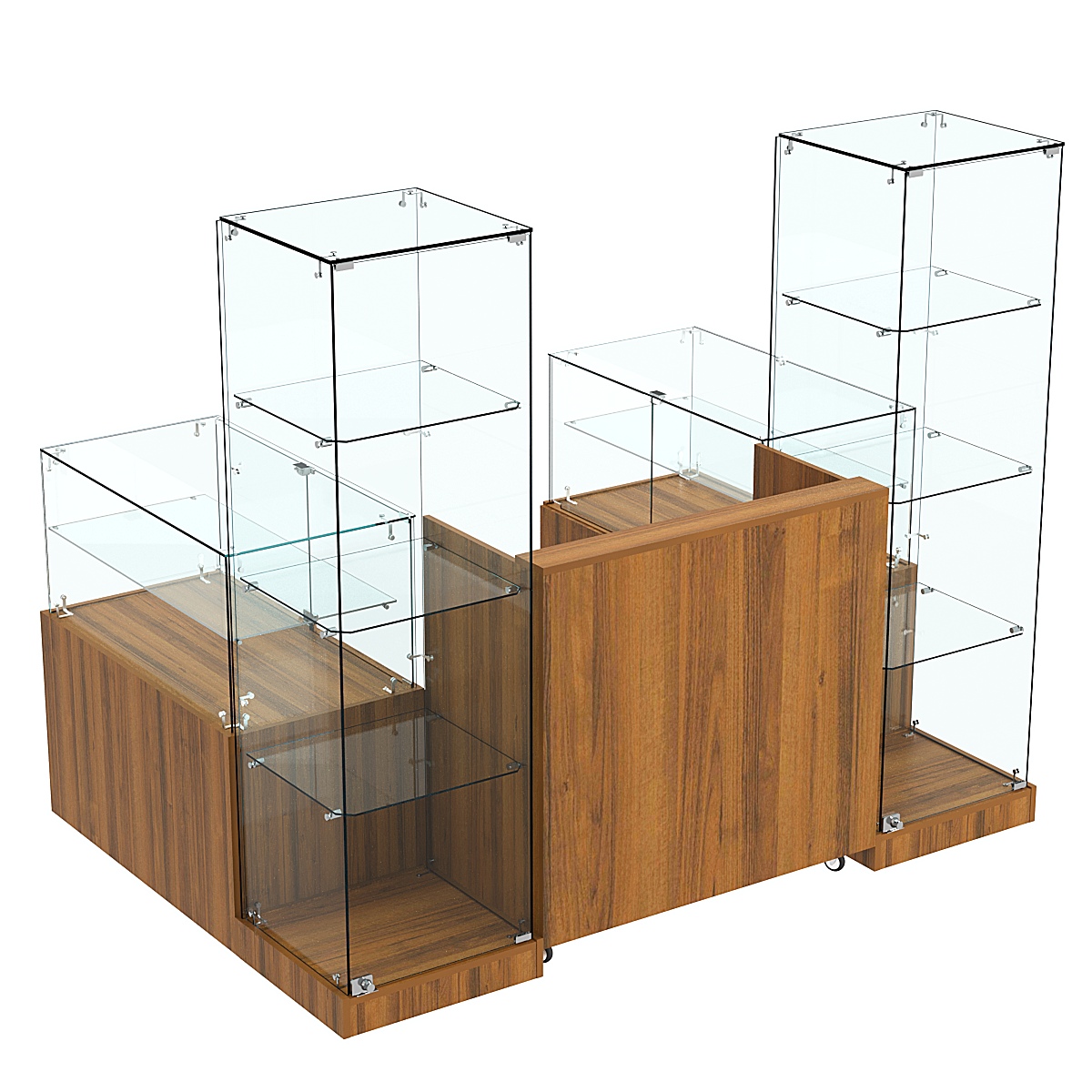 Торговый островок ХИТ ПРОДАЖ №13а (закрытый) (2, 43 кв.м) Орех