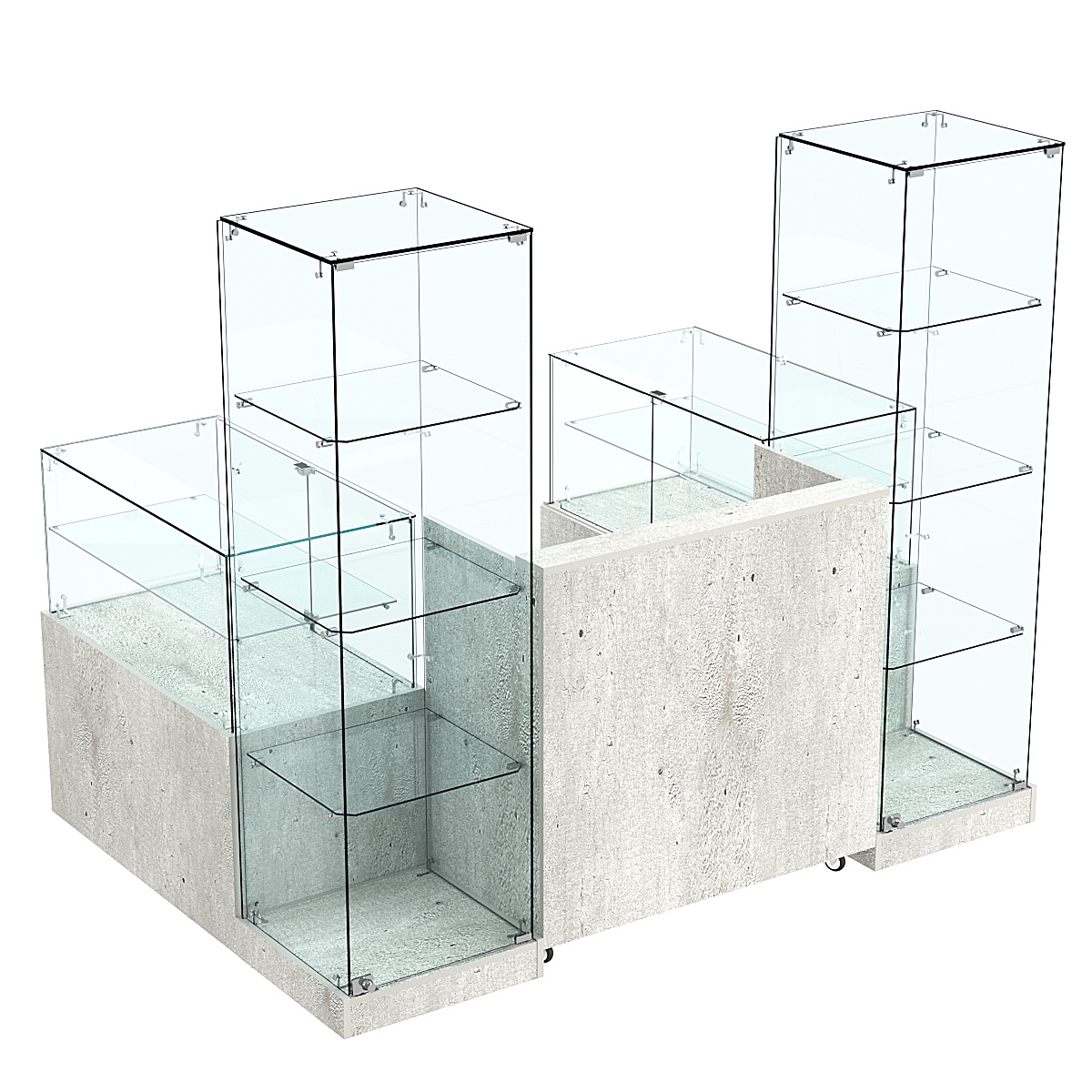 Торговый островок ХИТ ПРОДАЖ №13а (закрытый) (2, 43 кв.м) Метрополитан Грей