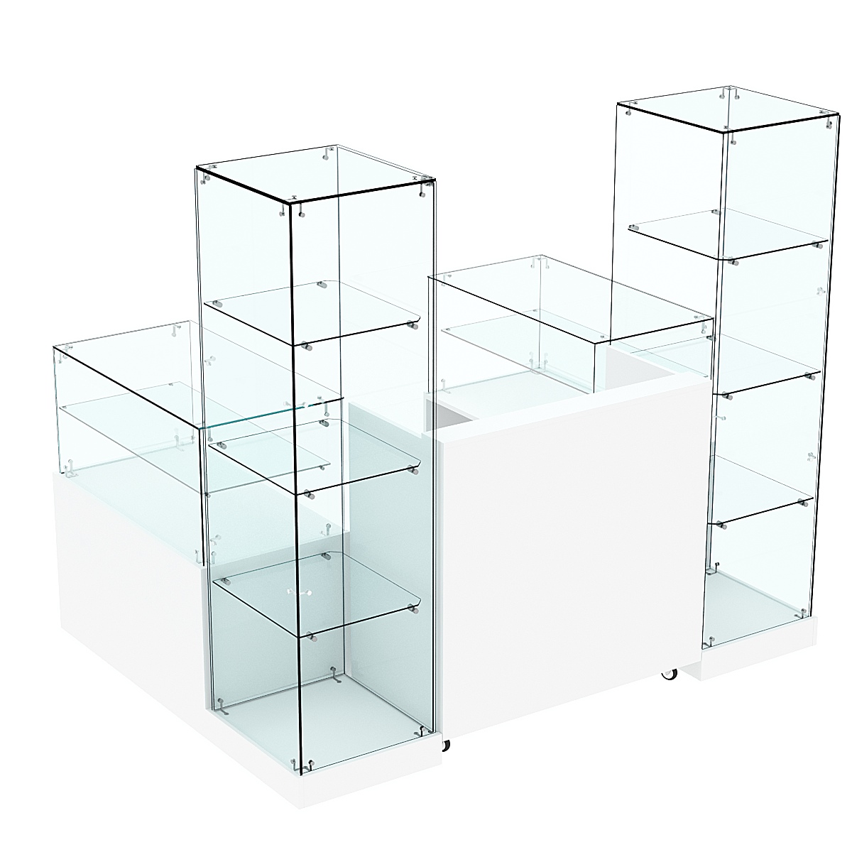 Торговый островок ХИТ ПРОДАЖ №13 (открытый) (2, 43 кв.м) Белый