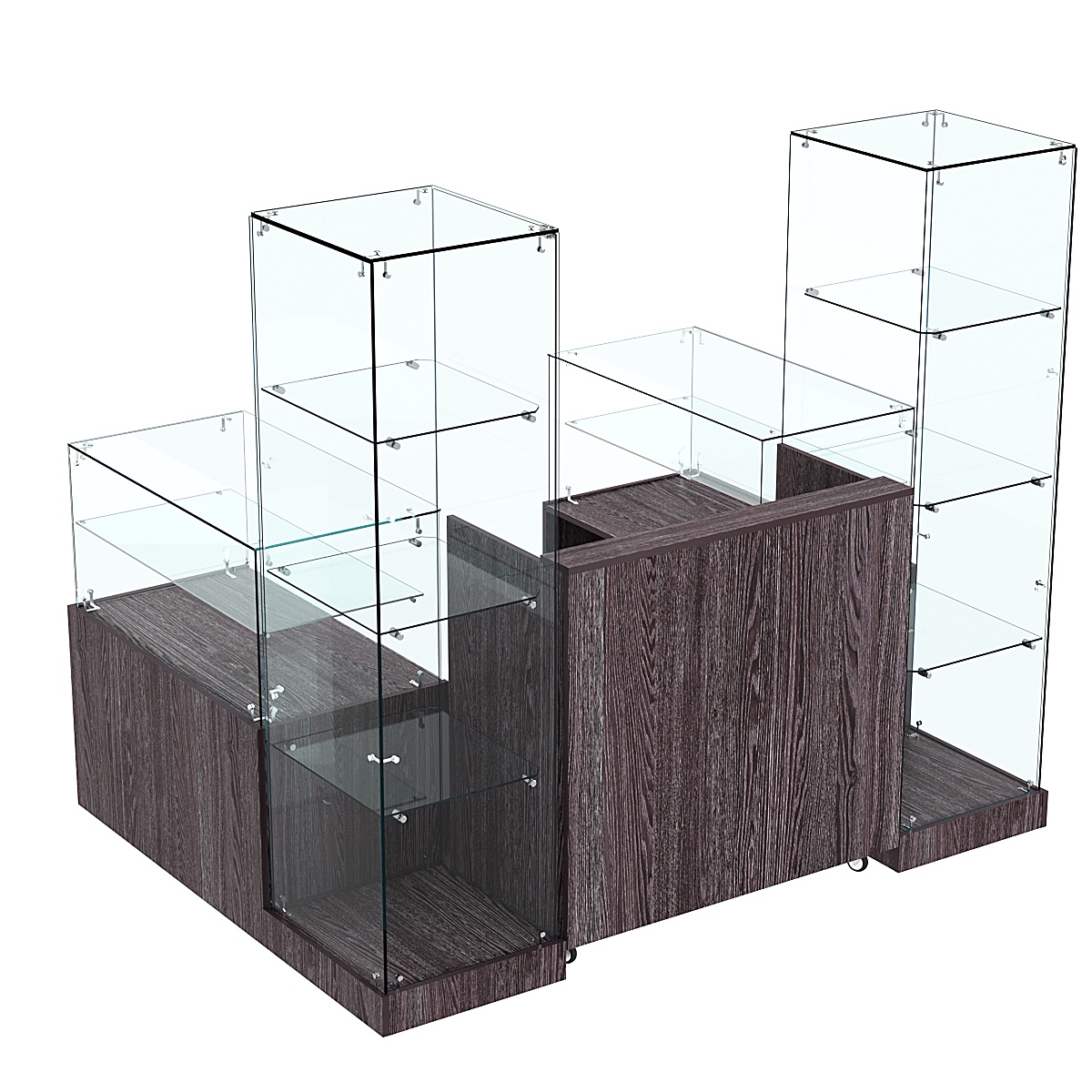 Торговый островок ХИТ ПРОДАЖ №13 (открытый) (2, 43 кв.м) Ясень Анкор темный - U31105