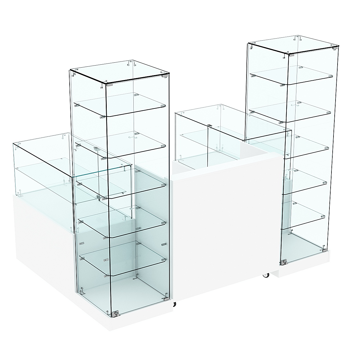 Торговый островок ХИТ ПРОДАЖ №14а (закрытый) (2, 43 кв.м) Белый