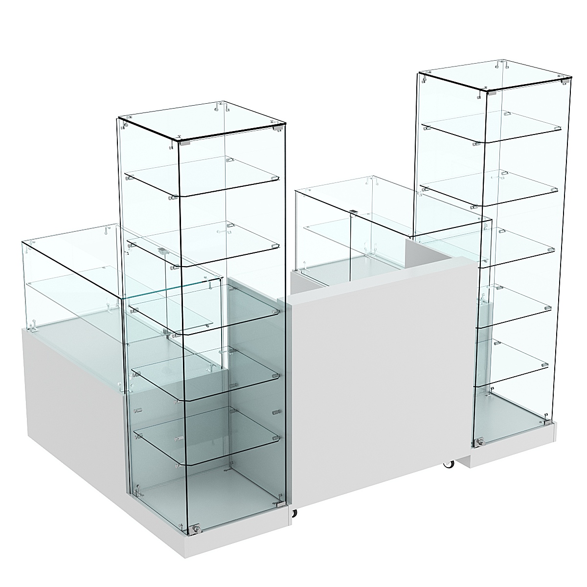 Торговый островок ХИТ ПРОДАЖ №14а (закрытый) (2, 43 кв.м) Серый