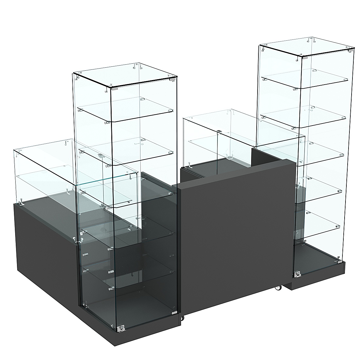 Торговый островок ХИТ ПРОДАЖ №14а (закрытый) (2, 43 кв.м) Черный