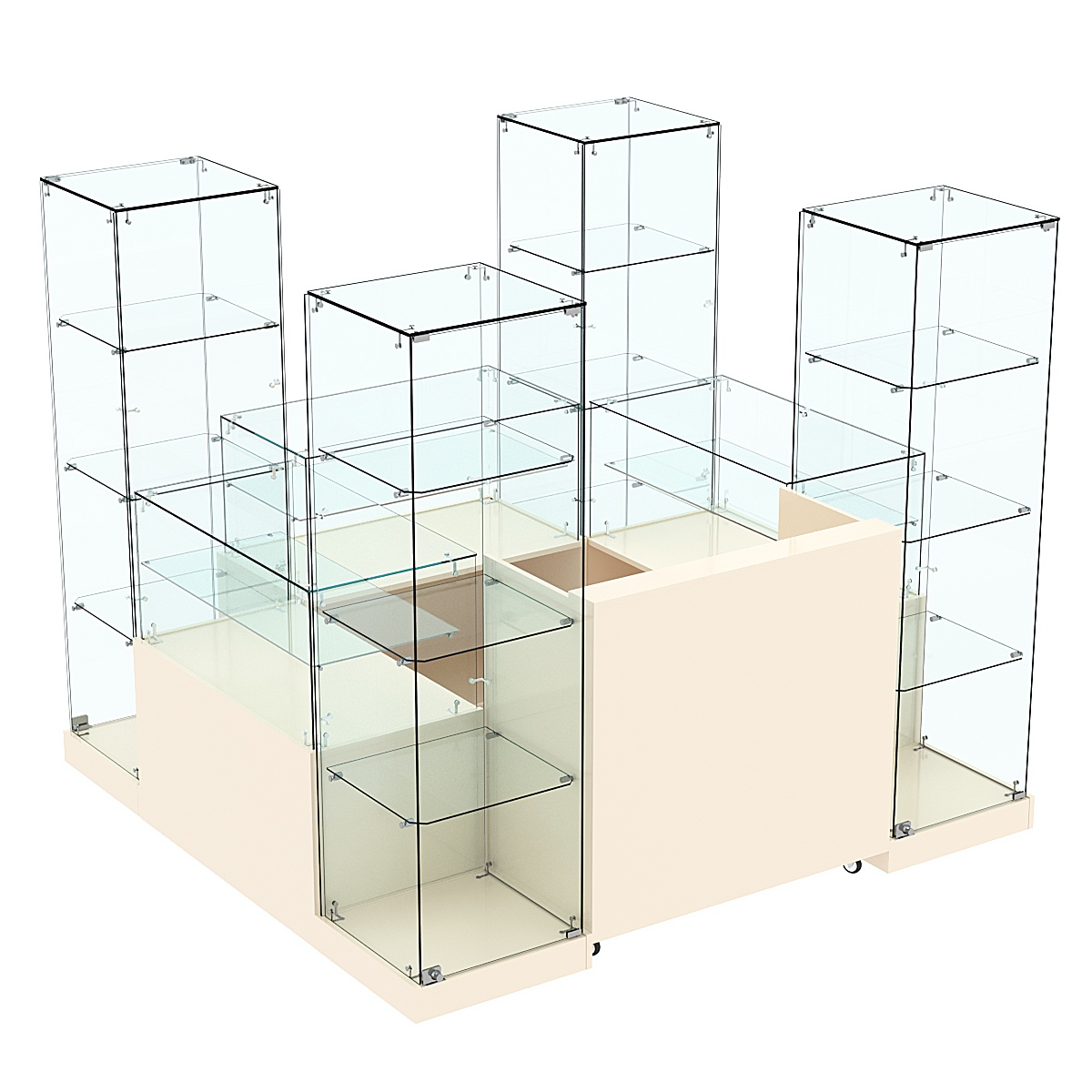 Торговый островок ХИТ ПРОДАЖ №15 (3, 24 кв.м) Крем Вайс