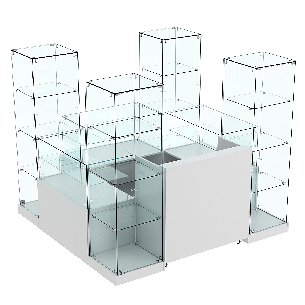 Торговый островок ХИТ ПРОДАЖ №15 (3, 24 кв.м) Серый