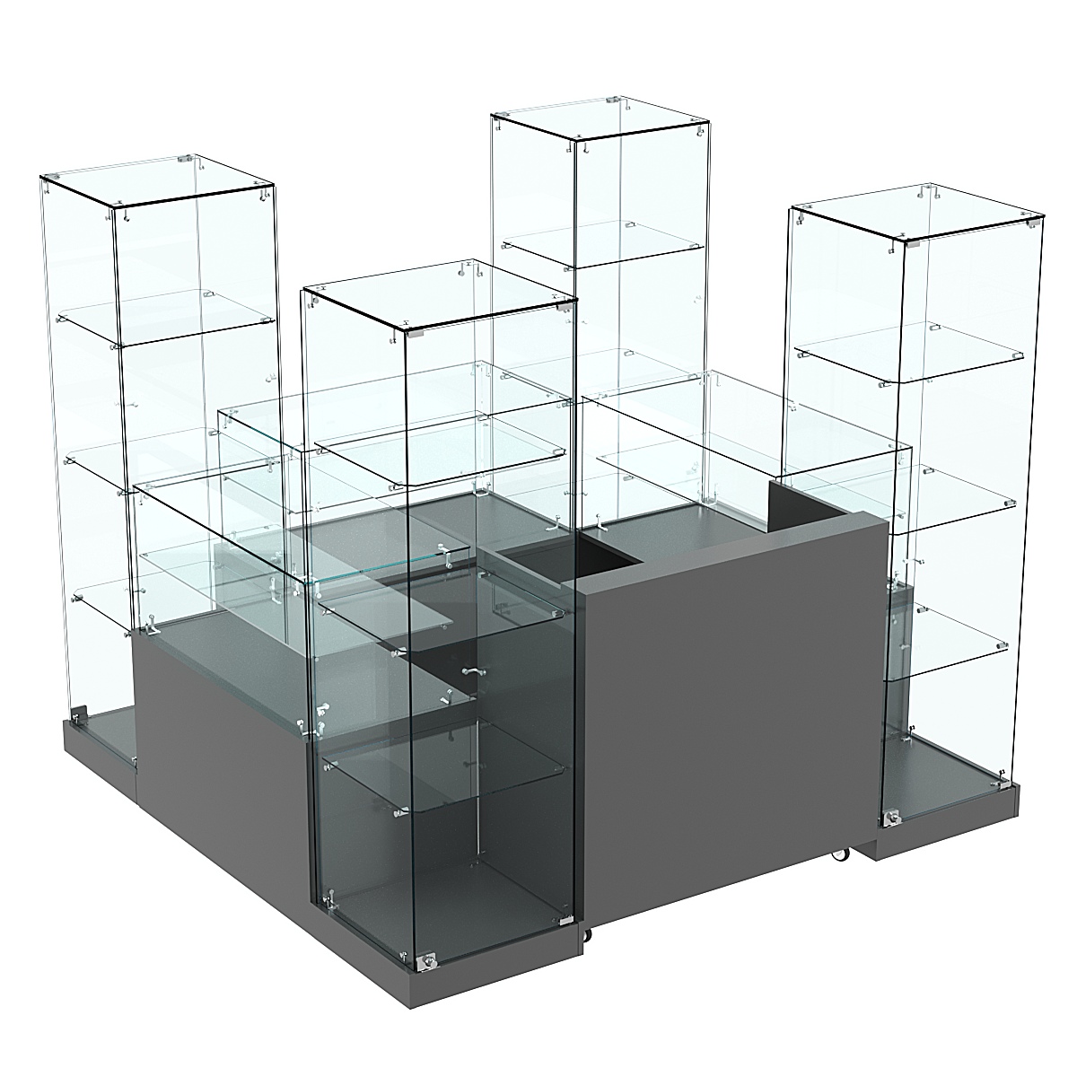 Торговый островок ХИТ ПРОДАЖ №15 (3, 24 кв.м) Темно-Серый