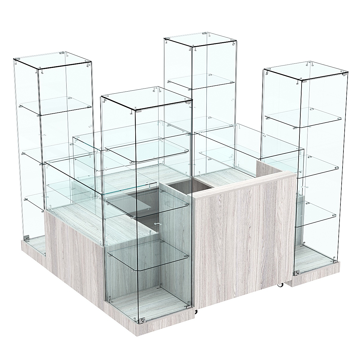 Торговый островок ХИТ ПРОДАЖ №15 (3, 24 кв.м) Ясень Анкор светлый - U31104