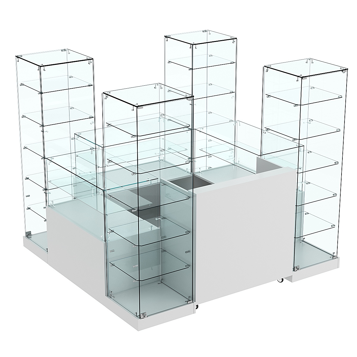 Торговый островок ХИТ ПРОДАЖ №16 (3, 24 кв.м) Серый