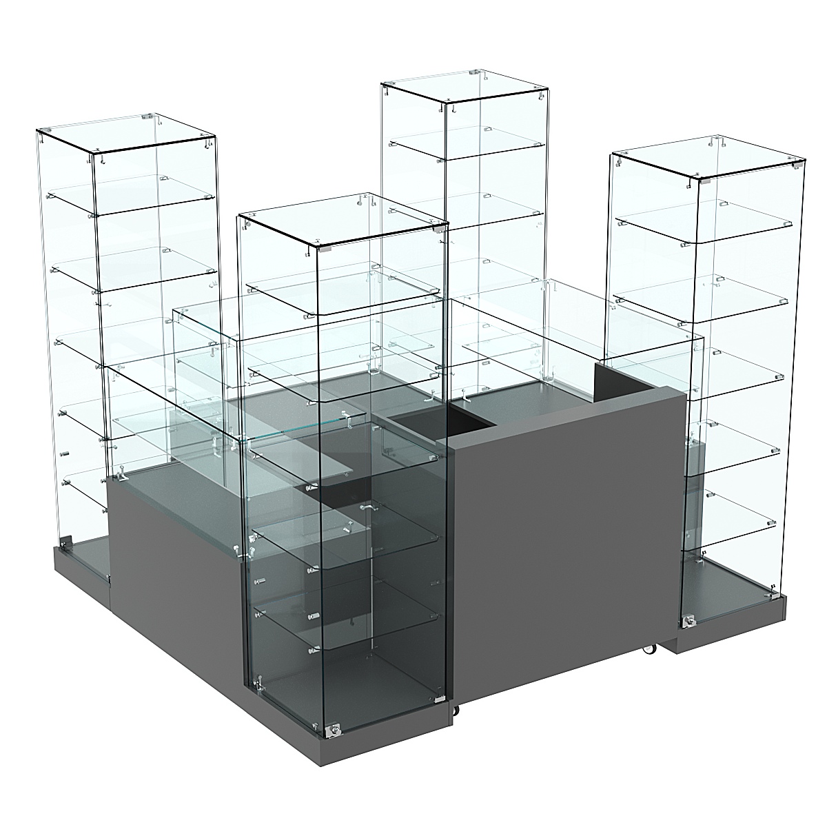 Торговый островок ХИТ ПРОДАЖ №16 (3, 24 кв.м) Темно-Серый