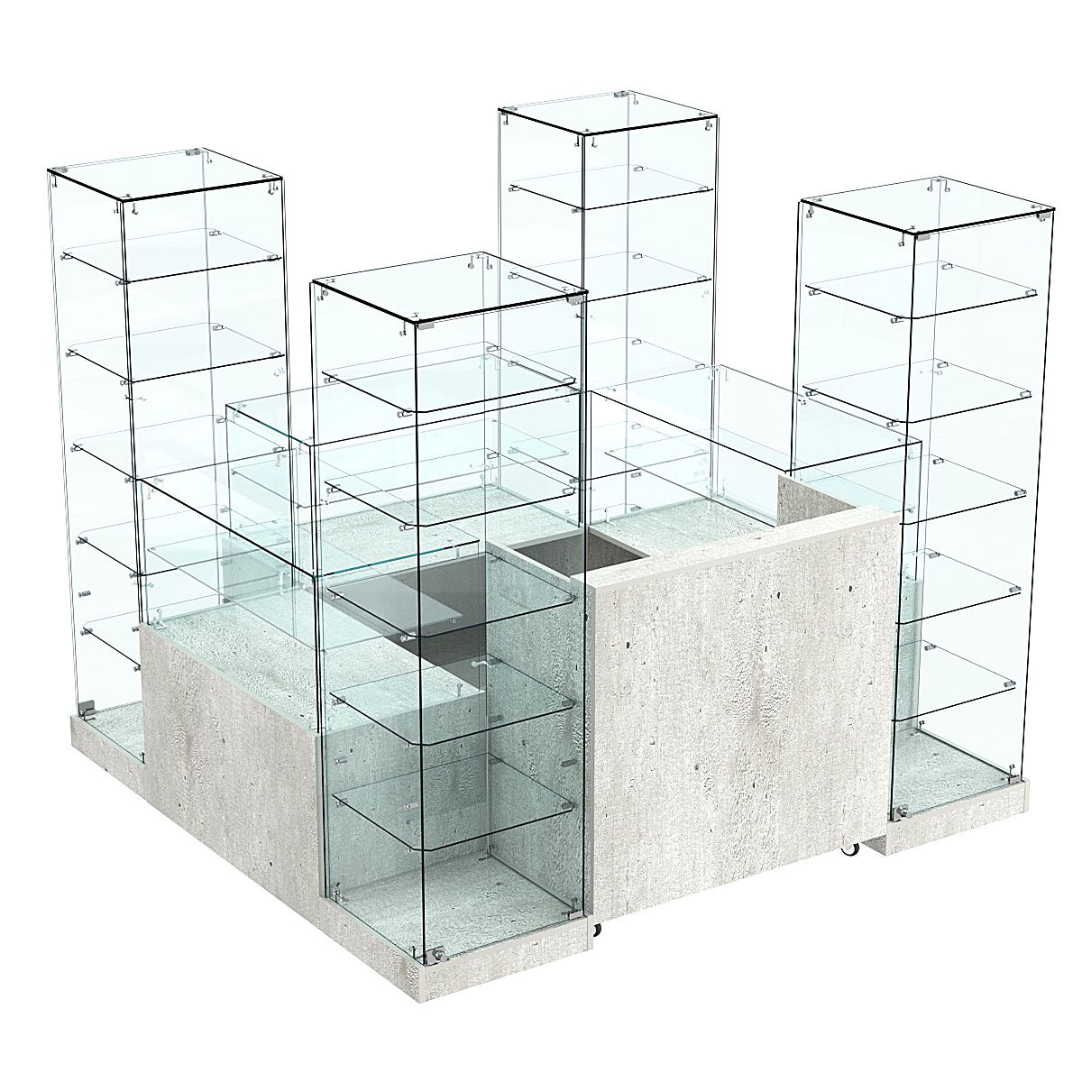 Торговый островок ХИТ ПРОДАЖ №16 (3, 24 кв.м) Метрополитан Грей