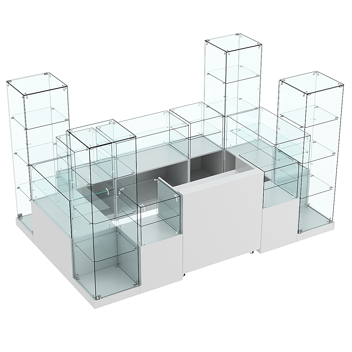 Торговый островок ХИТ ПРОДАЖ №19 (4, 86 кв.м) Серый